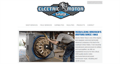 Desktop Screenshot of electricmotorshopnc.com