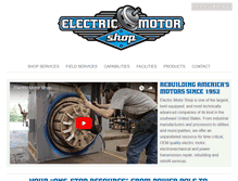 Tablet Screenshot of electricmotorshopnc.com